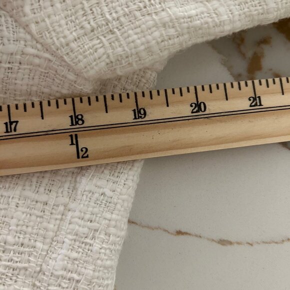 Carolina Belle Montreal Jacket SZL Tweed White Fringe Moto Jacket Blazer NWT - Picture 9 of 12